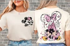 Image of Mickey and Minnie Unisex Hoodie Tshirt Men Women Unisex N542-2