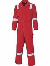 Image of DICKIES WD2279LW LIGHTWEIGHT BOILER SUIT COVERALLS OVERALLS RED