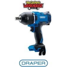 Image of Draper 99250 D20 20V Brushless Mid-Torque Impact Wrench 1/2" Sq Dr 400Nm (Sold B