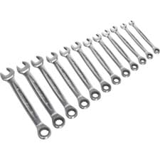 Image of Sealey AK63922 12 Piece Ratchet Combination Spanner Set