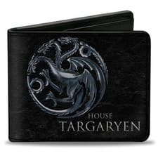 Image of Bi-Fold Wallet Game of Thrones HOUSE TARGARYEN Three-Headed Dragon S (US IMPORT)