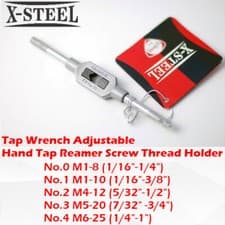 Image of No.0/1/2/3/4 Tap Wrench Adjustable Hand Tap Reamer Screw Thread Holder