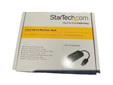 Image of StarTech.com Portable 4 Port SuperSpeed Mini USB 3.0 Hub - Black