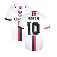Image of AC Milan 1996 Away Retro Shirt (BOBAN 10)