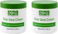 Image of Aloe Vera Body Cream 2 x 500ml Pack XBC Moisturising Soothing Skin Cream