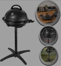 Image of New George Foreman XL BBQ Style Grill 22460 With Stand For Indoor Or Outdoor Use