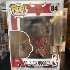Image of Funko Pop #84 NBA Basketball Michael Jordan Chicago Bulls Red Warm Up