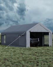 Image of 13x25 FT Heavy Duty Carport Garage Car Shelter UV & Water-Resistant Outdoor