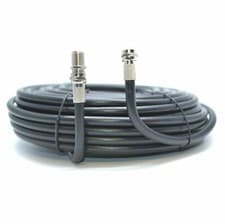 Image of 10m Black RG6 Satellite TV Coax Cable Coaxial Lead + F's & Clips For Sky Plus HD
