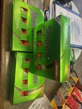 Image of New Srixon Soft Feel Brite Golf ⛳️ Balls 3 Dozen Bright Red New in Box