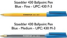 Image of STAEDTLER 430 Stick Ballpoint Pen - Assorted Colours, Tip and Pack Sizes