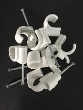 Image of Talon NCW15 15mm Single Nail In Pipe Clip X 10 - New
