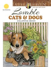 Image of Creative Haven Lovable Cats and Dogs Coloring Book
