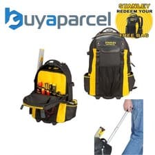 Image of Stanley STA179215 Fatmax Wheeled Backpack Rucksack Tool Bag on Wheels 1-79-215