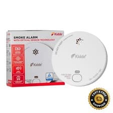 Image of Kidde Optical Smoke Alarm Detector 2030-DSR, 9v Battery Included, 10 Year Life