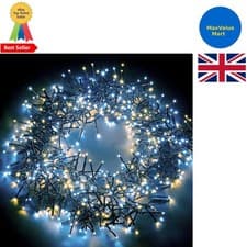 Image of Festive 2000 LED Cluster Lights - 8 Functions, 8-Hour Timer & Plug-in Design