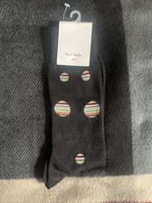 Image of Paul Smith Mens Black 'Multi Polka Dot' Socks One Size