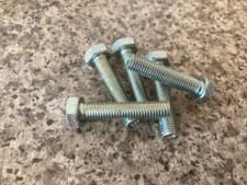 Image of 1/2 BSF x 2" long Hexagonal Head Set Screw (Pack of 5) - BZP -D6