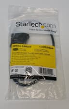 Image of StarTech.com DB9 50cm 1.65ft Straight Through Serial Cable - M/F (Black)