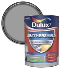 Image of Dulux Weathershield Smooth Masonry Paint 5L All Colours