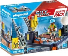 Image of PLAYMOBIL City Action 70816 Starter Pack – Construction Site, Toys for Childr