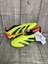 Image of Adidas Predator Elite SG LL Football Boots UK Size 8 Yellow/Black BNWT LaceLess