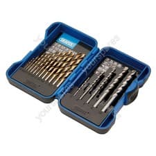 Image of Draper Metric Combination HSS and Masonry Drill Bit Set (17 Piece)