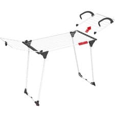 Image of 2in1 Vileda Laundry Airer Radiator Clothes Drying Rack Detachable Wing Wheels HQ