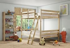 Image of Nepal Heavy Duty Solid Pine Bunk Bed, can be used by adults 4ft 6 Double (NEP46)