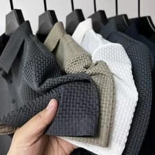 Image of Summer Mens Short Sleeve T-shirt Cool and Breathable Polo Shirt