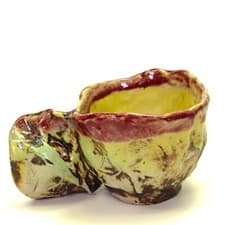 Image of Sculpture cup mug Auris unique ceramic stoneware Prof em A Loeschner-Gornau T3