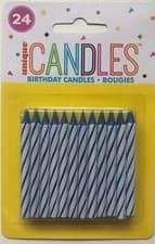 Image of Blue 10th Birthday Decorations Happy Party Banner Bunting Balloons Candle Age 10