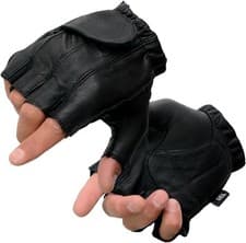 Image of Milwaukee Leather SH442 Men’s Full Panel Fingerless Gloves w/ Gel Palm