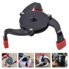 Image of Universal 3 Jaw Oil Filter Wrench Adjustable Oil Filter Removal Tool 55-100mm UK