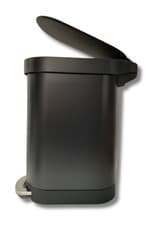 Image of simplehuman Slim Pedal Bin 45L H62 x W25.9 x D54.6cm - Black A