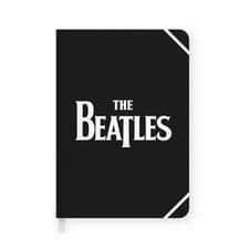 Image of A5 Notebook Softcover The Beatles Logo Black PAPERBACK 5055453423420