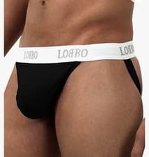 Image of LOBBO 3XL Jock Strap 3-Pack Men’s Underwear Cotton Sexy Design Black