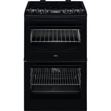 Image of AEG CCX1530ACB 55cm Free Standing Electric Cooker with Ceramic Hob Black A/A