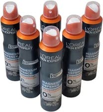 Image of 6 x Loreal Men Expert Magnesium Defence Hypoallergenic 48H Deodorant 250 ml