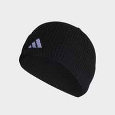 Image of adidas Beanie Mens Tiro Football Sports Woolly Hat Fitness Black