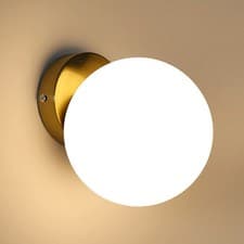 Image of Glass Ball Modern Wall Light E27 Indoor Wall Lampe Living Room Hallway Sconce