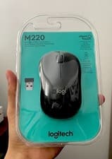 Image of Logitech M220 Silent Wireless Mouse Charcoal 2.4GHz USB Quiet Click