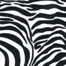 Image of 100% Cotton Poplin Fabric Rose & Hubble Zebra Animal Skin Print Safari Pattern