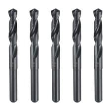 Image of 35/64" M35 High-Speed Steel HSS Twist Drill Bits with 1/2" Round Shank, 5pcs