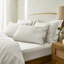 Image of 300 Thread Count 100% Stone Washed Cotton Pillow Cases with Tie Hem Super Soft