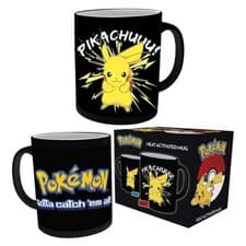 Image of PIKACHU COLOUR CHANGE MUG POKEMON HEAT CHANGE 320ML CUP DRINK TEA COFFEE GB EYE