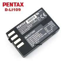 Image of Genuine Pentax D-Li109 Battery for Kr K2 KS1 KS2 K30 K50 K500 K-2 Camera DBC109