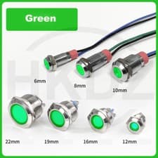 Image of 6-22mm LED Metal Indicator Light Car Waterproof Signal Lamp 3-6V 9-24V 110-220V