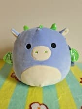 Image of Squishmallows 7.5 Inch Dane The Dragon Plush Toy New