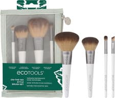 Image of Ecotools On-The-Go Makeup Brush Kit, Travel-Friendly Brush Set, Mini-Size Makeup
